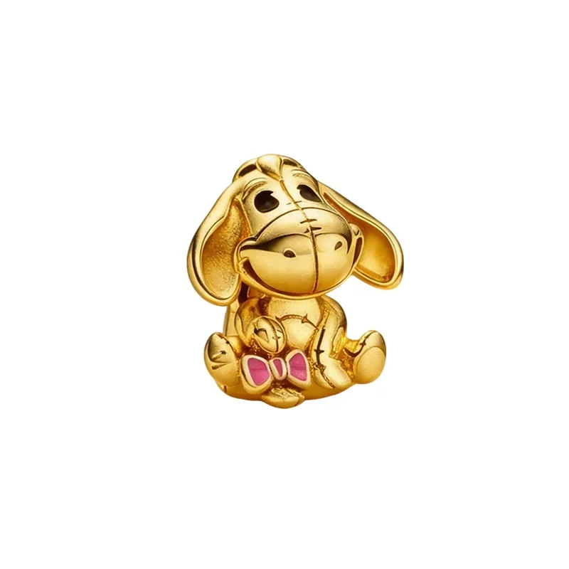 925 Silver Potdemiel Disney Mickey Winnie The Pooh Charms Pendant Fit For Necklace Original Bracelet DIY Fine Women's Party Gift view 2