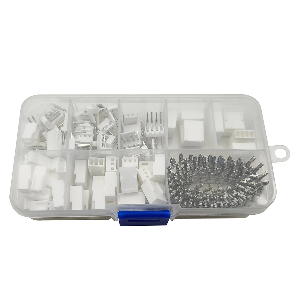 50Sets KF2510 2.54mm 2P 3P 4Pin Bent Pin Plug + Female Housing + Terminals KF2510 Connector Kit With Box