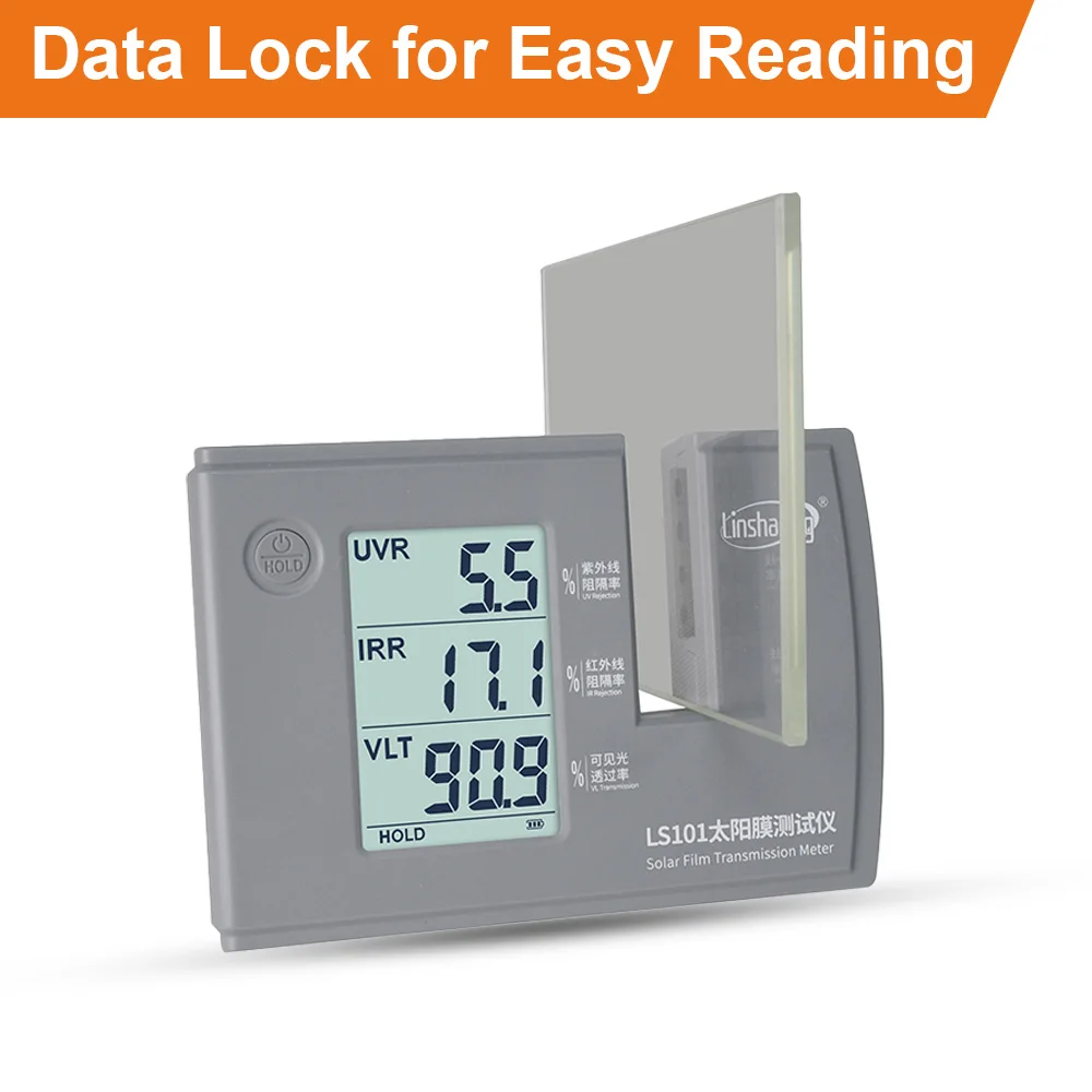LS101 Window Tint Transmission Meter IR UV Visible Light Transmittance Detection Solar Film Window Tint Tester