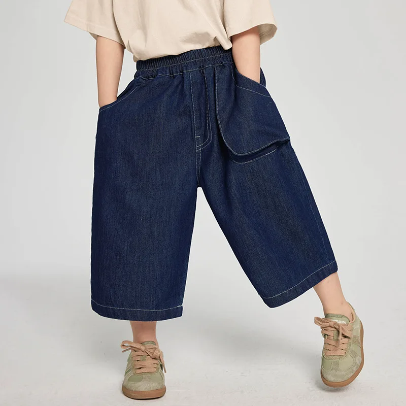 

Children Clothing Boys Casual Denim Pants 2025 Summer Korean Style Loose Thin Fashionable Simple Boys Casual Pants