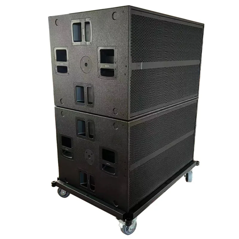 High Power 6000W Dual 2 * 21 Inch Active Subwoofer Speaker 9007 - Outdoor Concert Sound System for Large Stage Performances