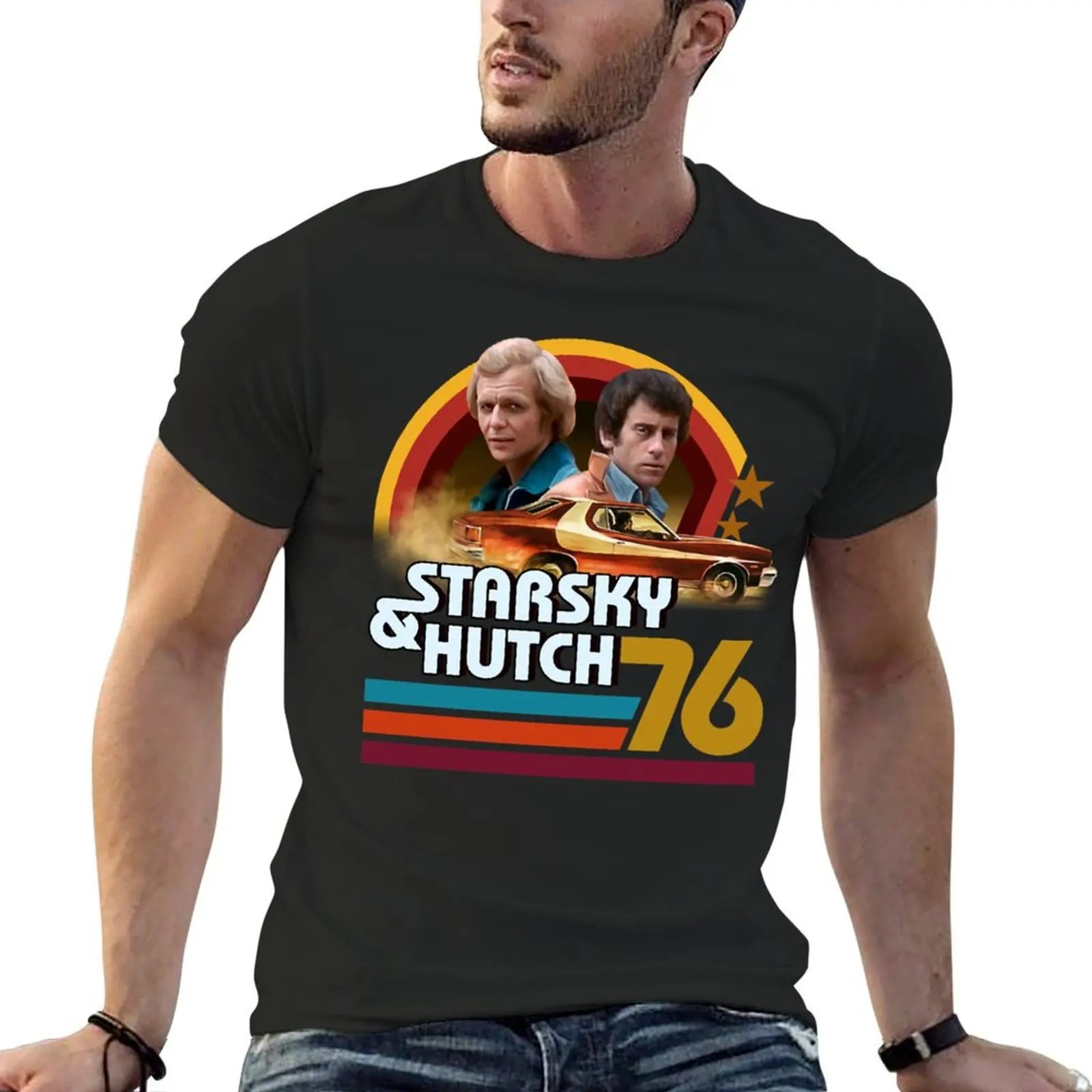 

Starsky and hutch T-Shirt boys animal print oversized heavyweights anime figures tshirts for men