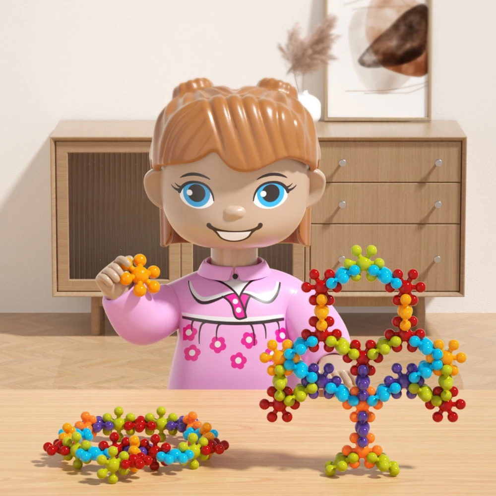 Colorful Interlocking Building Blocks Educational DIY Toys Kids Aged 3 6 Secure Fit Splicing Bricks Fine Motor Skill Development