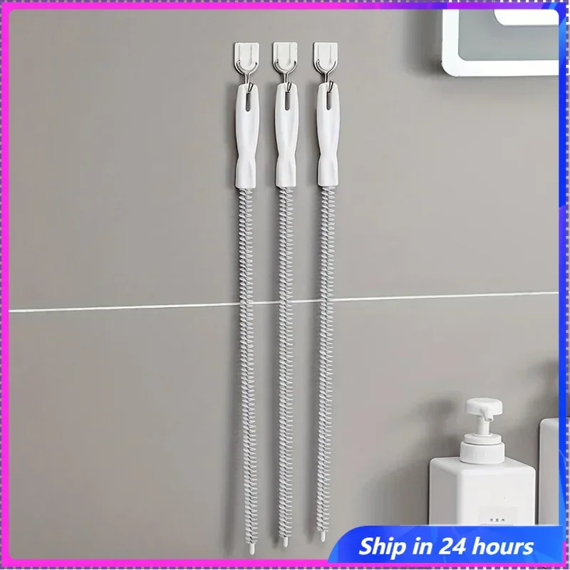 

Kitchen Sewer Hair Cleaner Household Pipe Dredging Extractor Anti-clogging Cleaning Hook Bendability Sewer Cleaning Tools