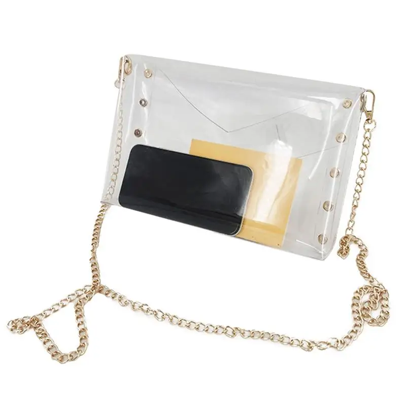 Clear Crossbody Purse Bag Clear Handbags For Women Stadium Approved Transparent See Through Concert Handbags Clear Clutch Purses