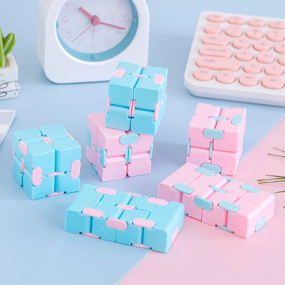 3pcs Candy Intellectual For Kids Adults Stress Relief Plaything Durable Portable Cube Puzzle