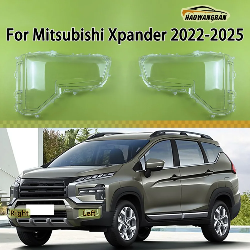 

For Mitsubishi Xpander 2022 2023 2024 2025 Headlamp Cover Transparent Headlight Shell Lens Plexiglass Replace Original Lampshade