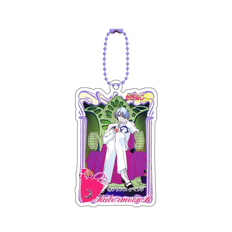 Cartoon Sailor Moon Series Character Shaped Diy Self-Made Acrylic Keychain Creative Anime Collection Card Bag Pendant Gift