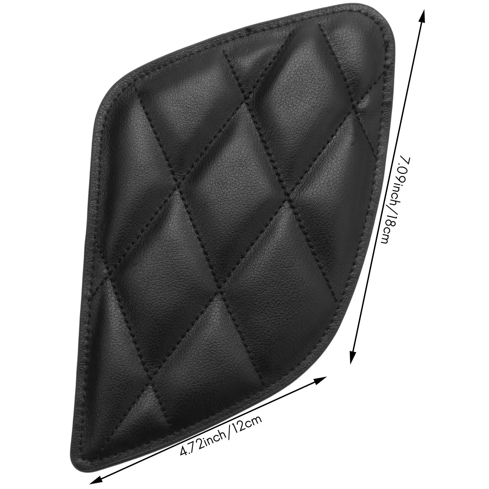 Motorcycle Tank Sticker Retro Motorbike Tank Protection Vintage Decoration Cafe Style Knee Grip Tank Pad(Black) image 4
