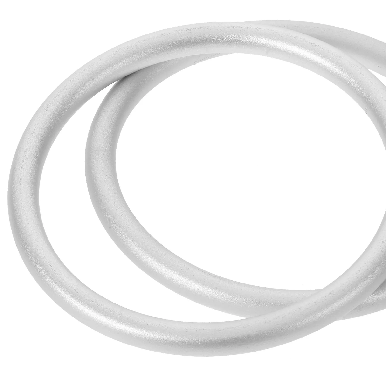 2Pcs Aluminum Baby Sling Rings Strong Infant Wrap Carrier Rings Silver for Newborn Toddler Ring Sling Baby Essentials Travel