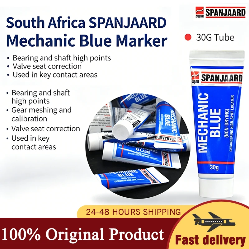 

Spanjaard MECHANIC BLUE Non-drying Mechanic Blue Paste 30g for Locating High-Spots on Bearings and Shafts