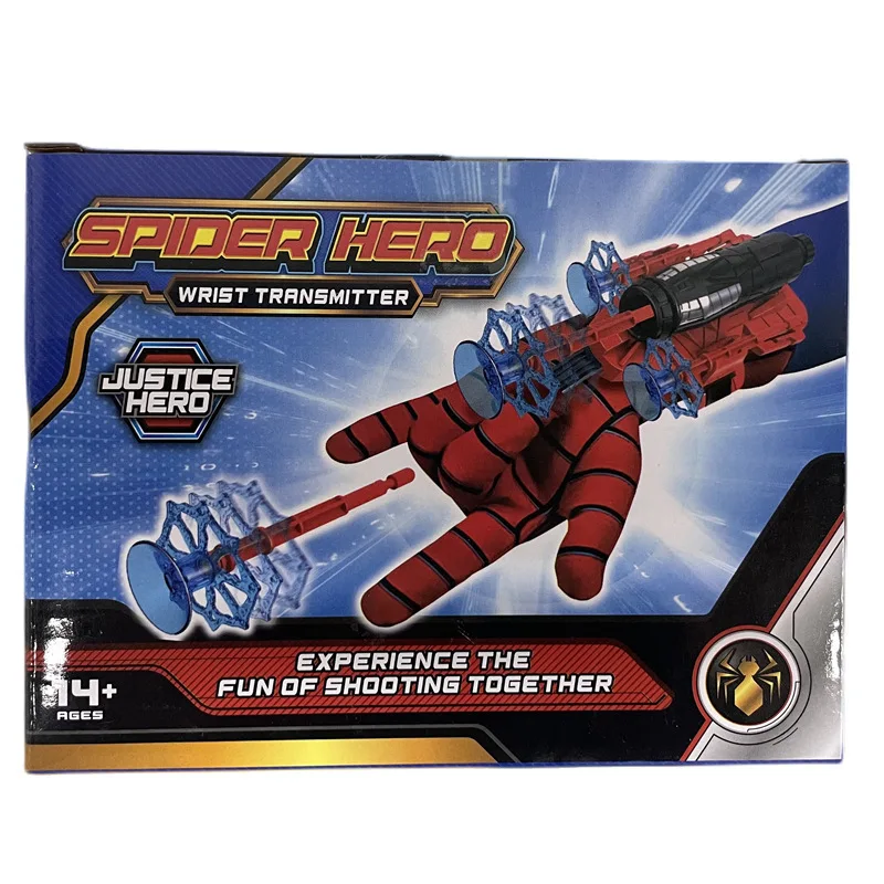 Disney Spiderman Hero Launcher Roterende Spider-Man Launcher Zachte Kogel Pistool Zuignap Uitwerping Speelgoed Kinderen Verjaardagscadeau