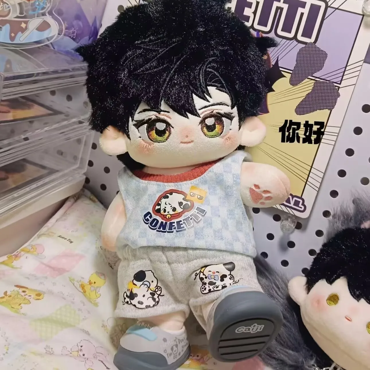 ملابس دمى الصودا المعلبة، ملابس دمى قطنية 20 سم، تي شيرت بدون أكمام، مجموعة استبدال الدمية الرائعة واللطيفة