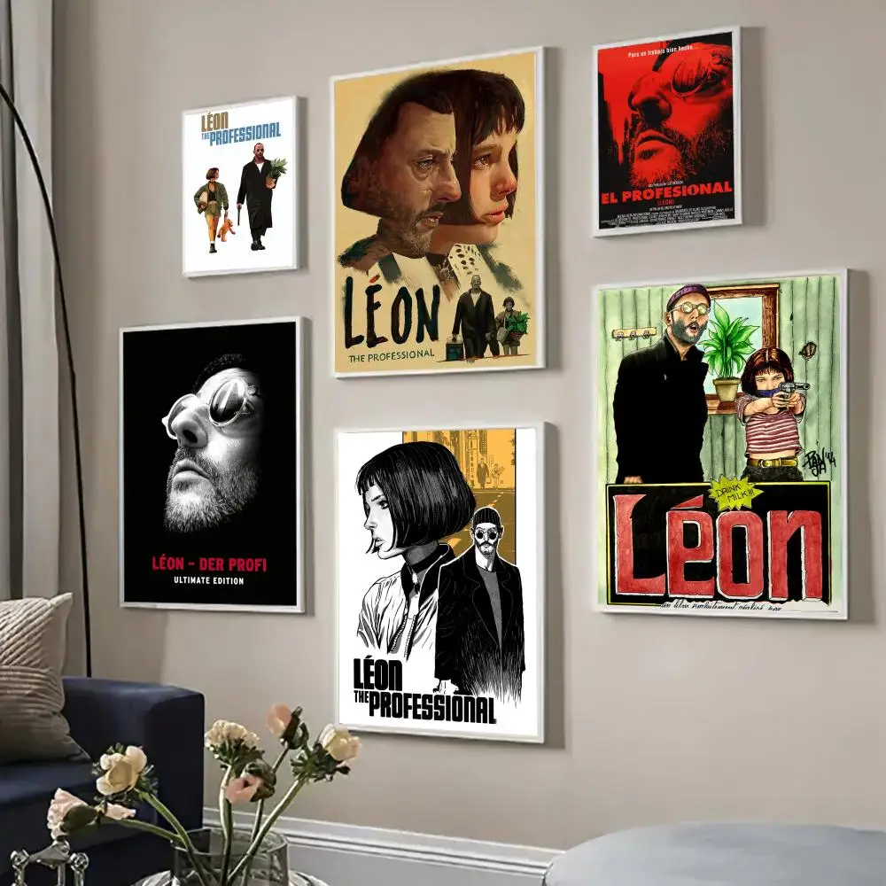 Leon The Professional Poster Self-adhesive Art Poster Whitepaper Prints Posters Artwork Home Decor