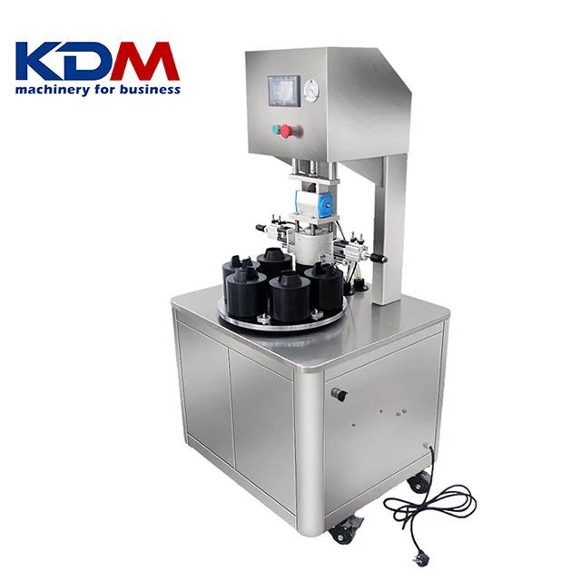 Electric Vacuum Capping Machine for Custom Bottle Diameters Tinplate Cover Glass Jars New Condition Food Beverage Plastic