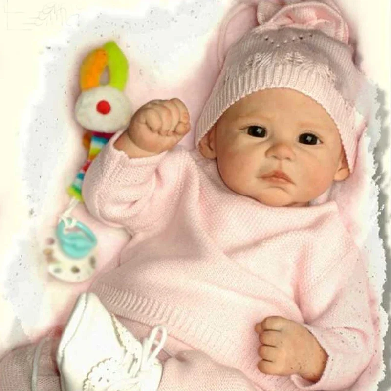 

17inch Reborn Doll Kit Lana Soft Touch Fresh Color Unfinished Doll Parts