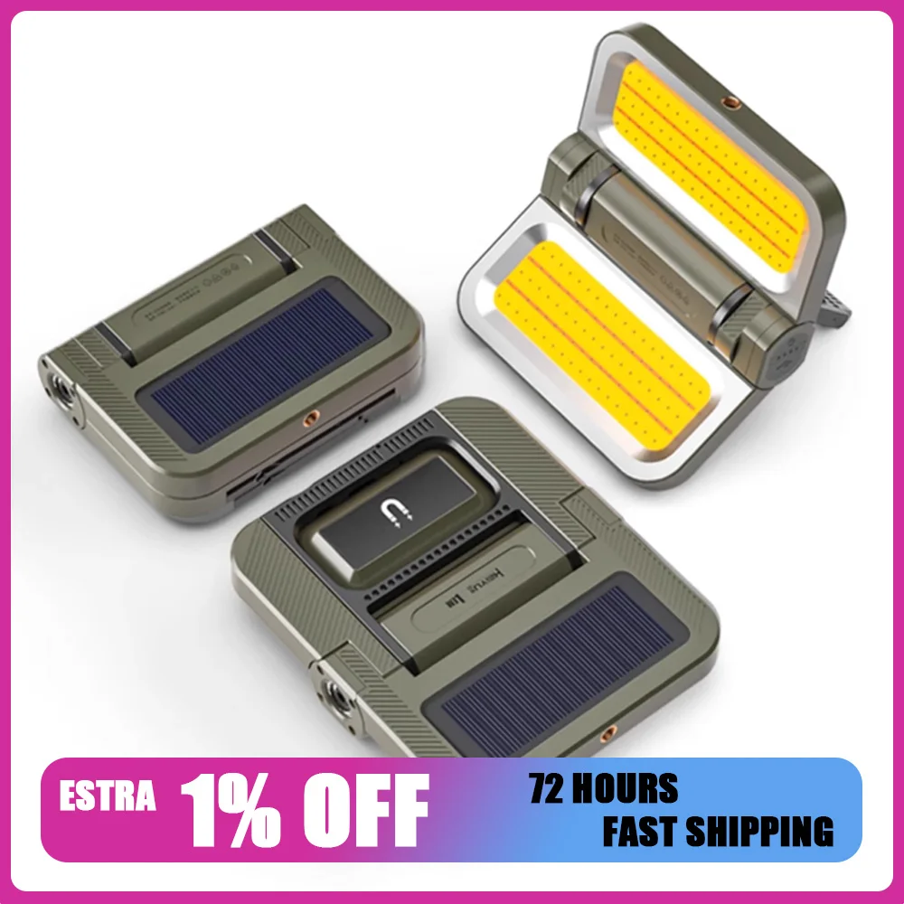 

LEM E50 Camping Lamp Rechargeable Camping Lighting Rainproof Remote Control Outdoor Lamp 1800LM 3000mAh Folding Magnetic Lantern