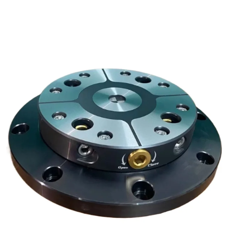 4/5 Axis Self-centering Vise, Zero Point Quick Change Fixture Compatible with 4-axis L-block Bridge Plate