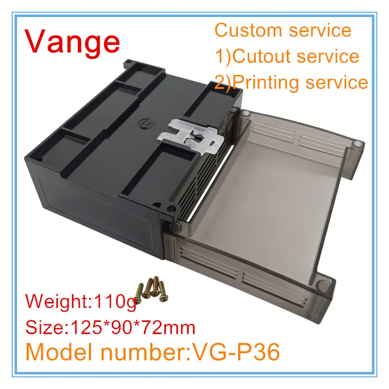 Vange PLC enclosure 125*90*72mm ABS plastic project box diy