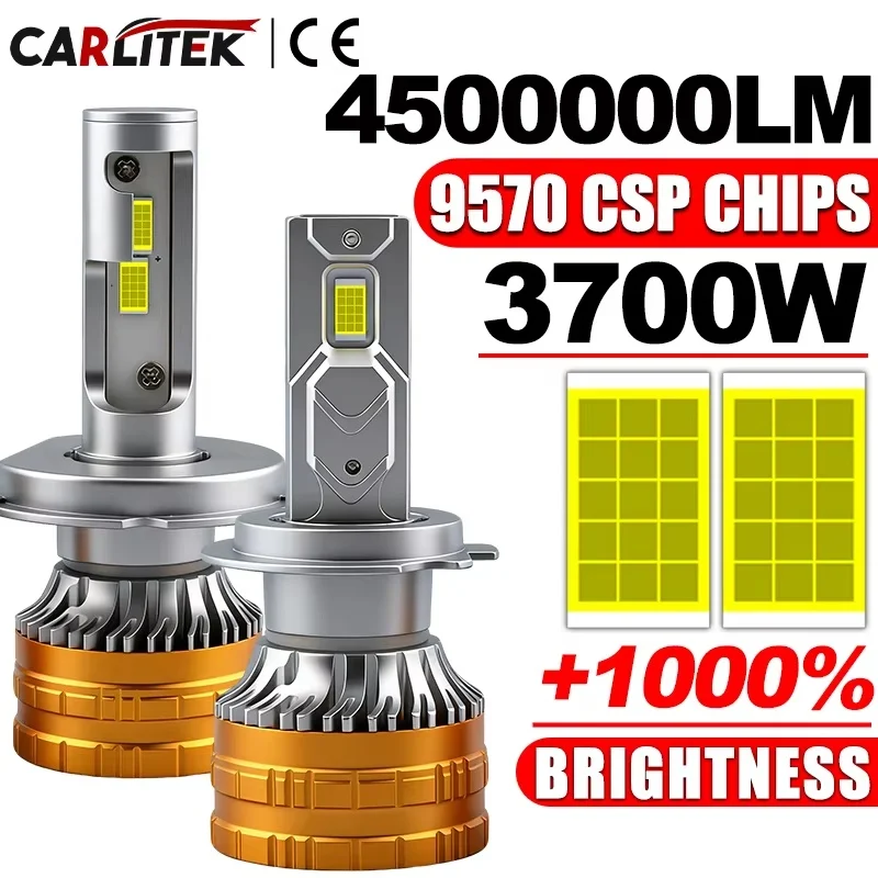 3700W H4 H7 LED Canbus Car Headlight Bulbs H7 Led Lights H1 H11 H8 9005 9006 HB3 HB4 Fog Car Lamp Error Free High Power 12V 2pcs