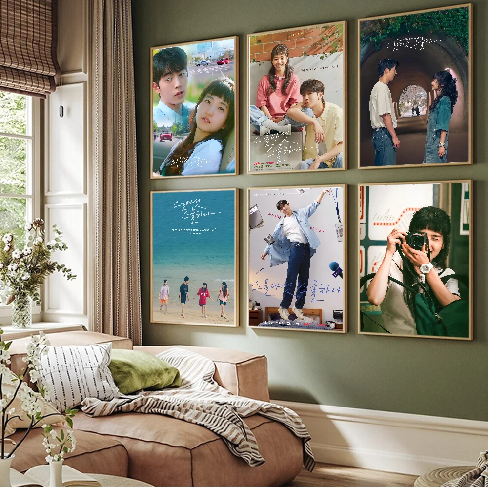 Korean TV Twenty Five Twenty One Classic Anime Poster Fancy Wall Sticker For Living Room Bar Decoration Decor Art Wall Stickers