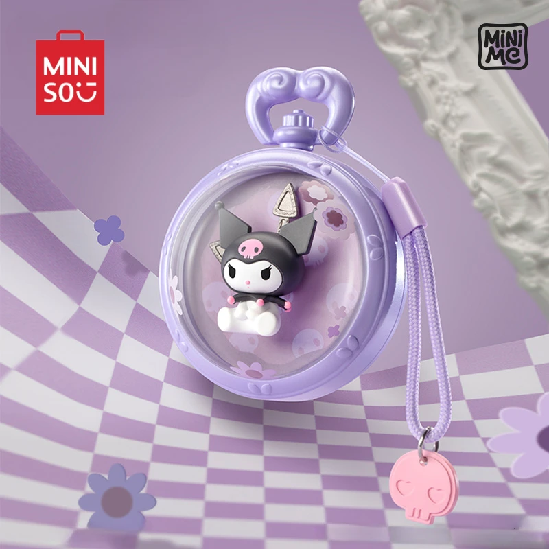 Miniso Sanrio Family Good Time Series Blind Box Desktop Scene Figure Cartoon Ornament Cinnamoroll Children's Toy Birthday Gift