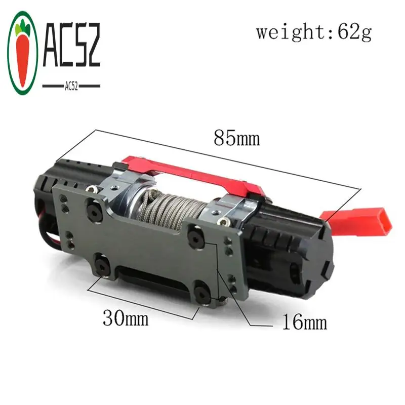

AC52-двухмоторная металлическая лебедка с имитацией металла для 1/8 1/10 RC гусеничного автомобиля, осевая SCX10 TRAXXAS TRX4 RC4WD D90 KM2, обновленные детали