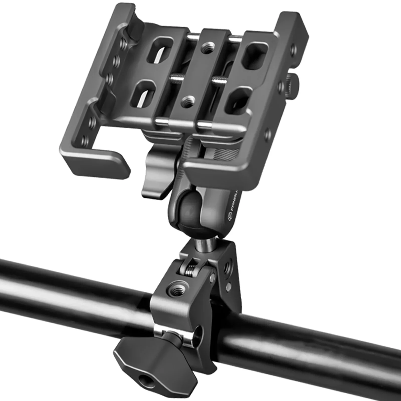 

360 Rotatable Motorcycle/Bike Phone Mount Holder Vibration Dampener Aluminum Alloy Adjustable Height Portable Handlebar Phones