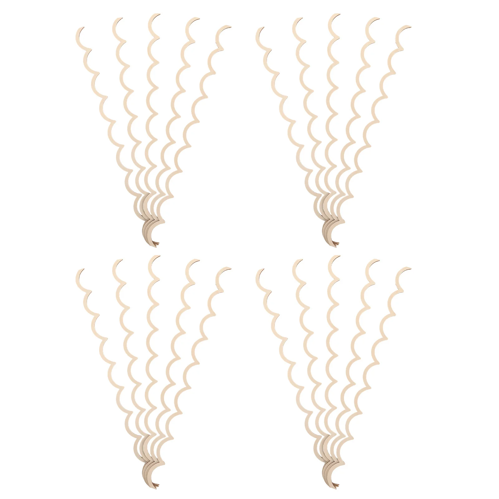 30 قطعة حواف حدود خشبية غير مكتملة لإطار نافذة باب الخزانة مشاريع يدوية ذاتية الصنع جدار ديكور شرائط الحرف اليدوية #1