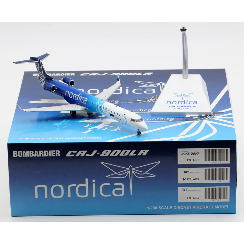 

XX2366 Alloy Collectible Plane Gift JC Wings 1:200 LOT Airlines "StarAlliance" Bombardier CRJ-900 Diecast Aircraft Model ES-ACB