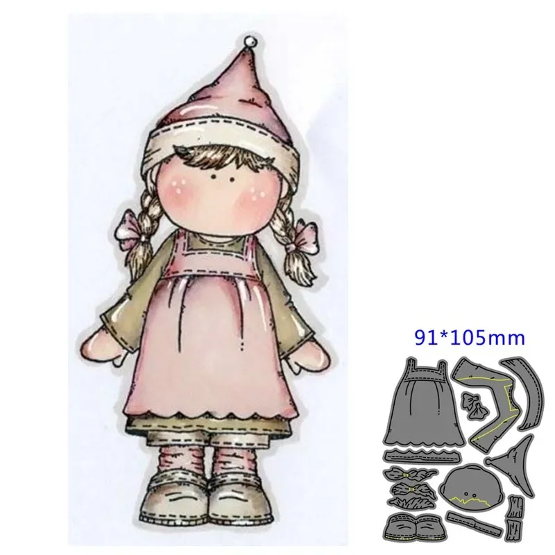 

Металлический штамп для девочек DIY Скрапбукинг Бумажные карты Декоративное ремесло Тиснение