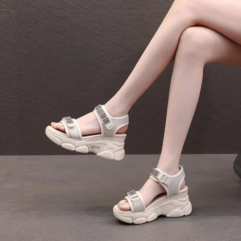 Platform Shoes Woman Sandal Roman Women Sports Sandals Fashion Sneakers Comfortable Wedge Luxury Designer Elegant Summer 2024