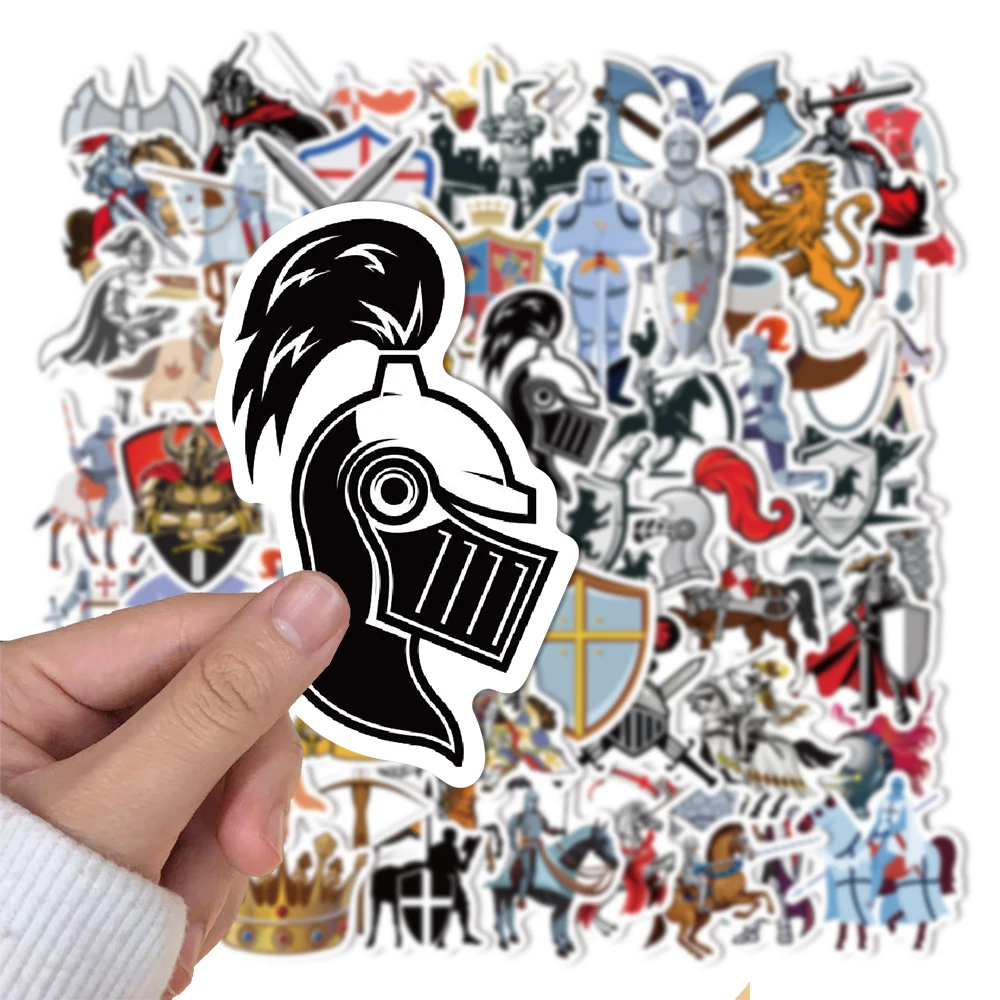 60PCS European Medieval Knight Graffiti Stickers Notebook Water Cup Luggage Skateboard Computer Waterproof Stickers