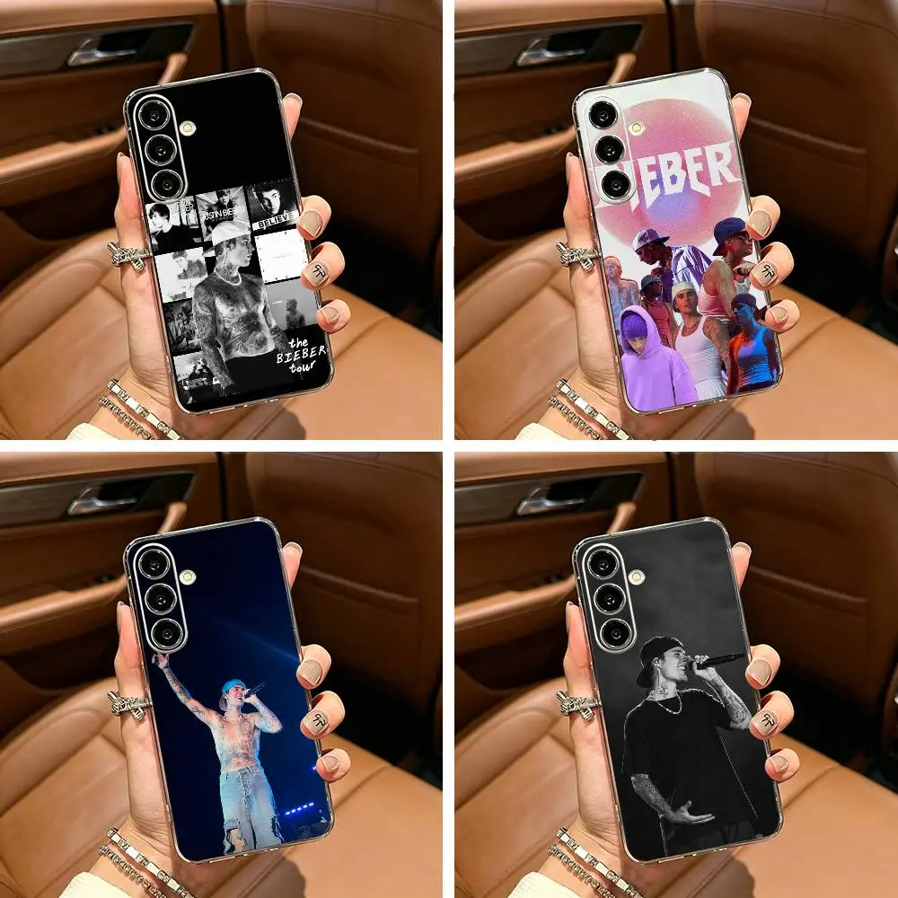 Top pop male singer  Justin-B- Bieber Clear Phone Case for Samsung Galaxy A71, A70, A52, A51, A40, A30