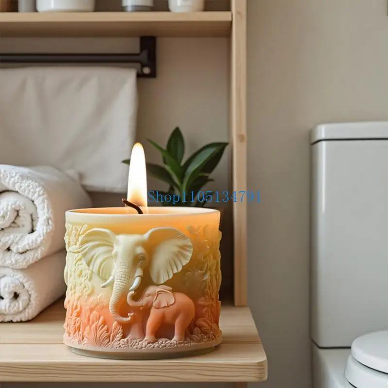 98 كيلومتر فني الفيل السيليكون القوالب لوازم صياغة لمجوهرات شمعة الغراس #5