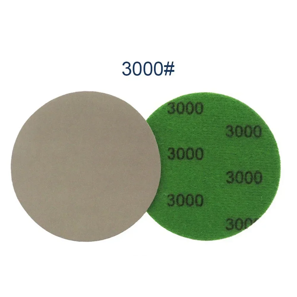 10pcs 3 Inch 75mm Sanding Discs Silicon Carbide Round Sandpaper Hook Loop Sand Paper 240-10000 Grit Abrasive Polishing Tool