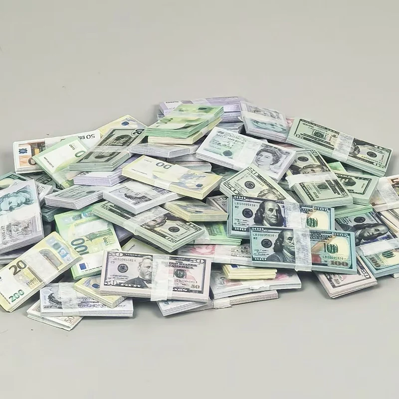 

Simulated Banknote Mini Fake Money Mini Banknote Toy Model US Dollar Mood Parts Scene Props Decoration Accessories Kids Gift