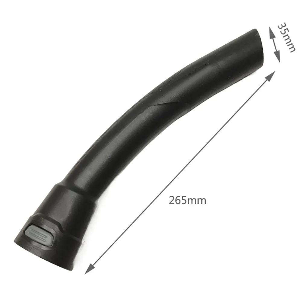 Bend Vacuum Handle For Karcher NT20 NT30 WD-Series 35mm Diameter Suction Hose Grip Accessory Compatible With 2.863-012.0 Black