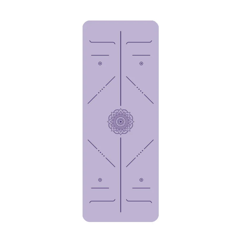 Pu Natural Rubber Yoga Mat Anti Slip Alignment Lines Thick Luxury Home Use Wholesale Workout Mat Yoga Mat Exercise Mat Yoga