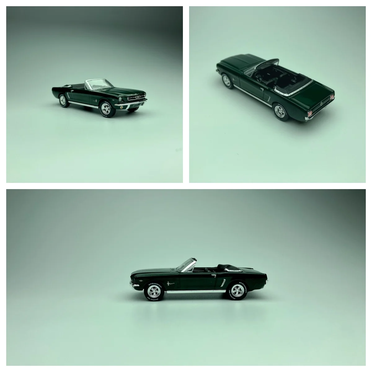 

Mini GT 1:64 Mustang Convertible 1964 Highland Green Diecast Metal Car model car Limited Alloy
