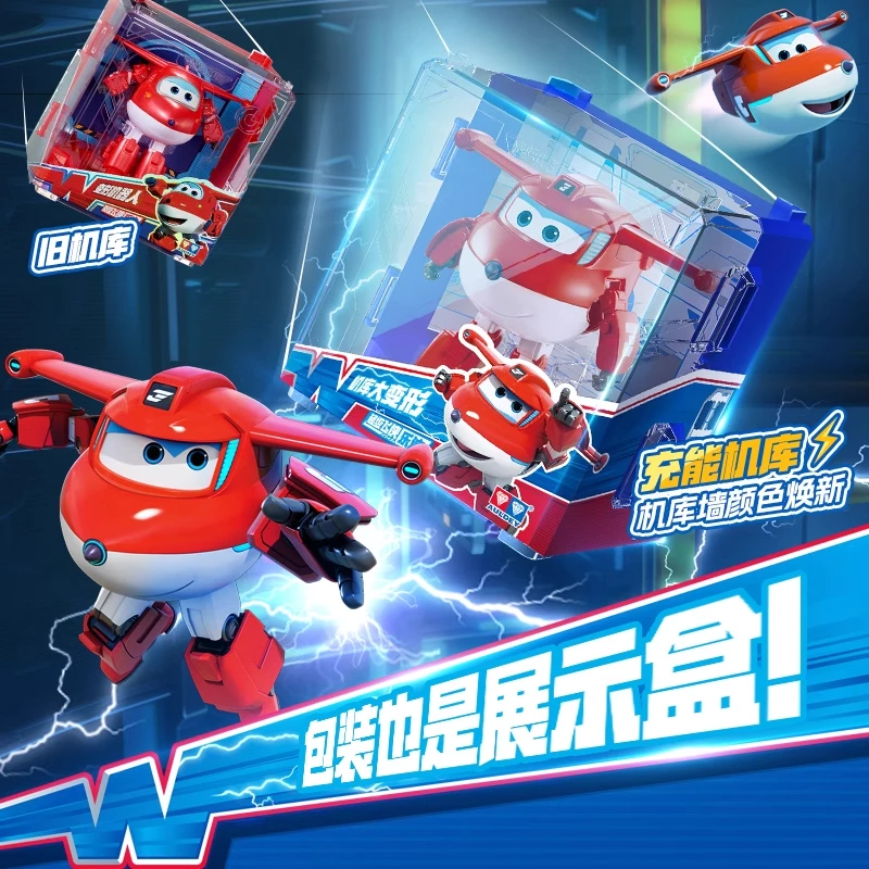 Auldey Original AAE série Super ailes grand Robot transformateur jouet Jett & Paul Hangar Anime assemblage jouets modèle à collectionner