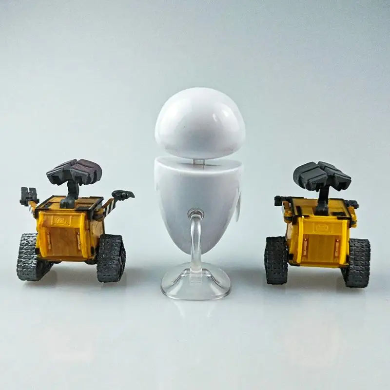 6cm/10cm Robot Wall-E i EVE PVC kolekcja figurek zabawki modele lalki postacie z anime dla dzieci prezent na boże narodzenie