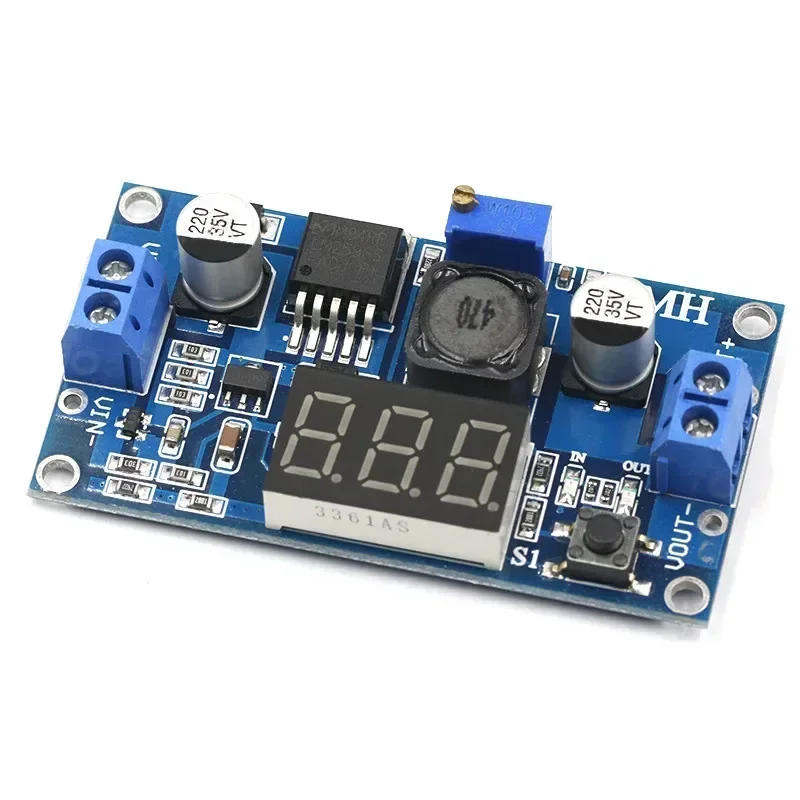 LM2596S z cyfrowym wyświetlaczem regulatora napięcia moduł zasilania DC-DC regulowana płytka obniżająca napięcie 3A 12/24 do 12/5/3,3 V