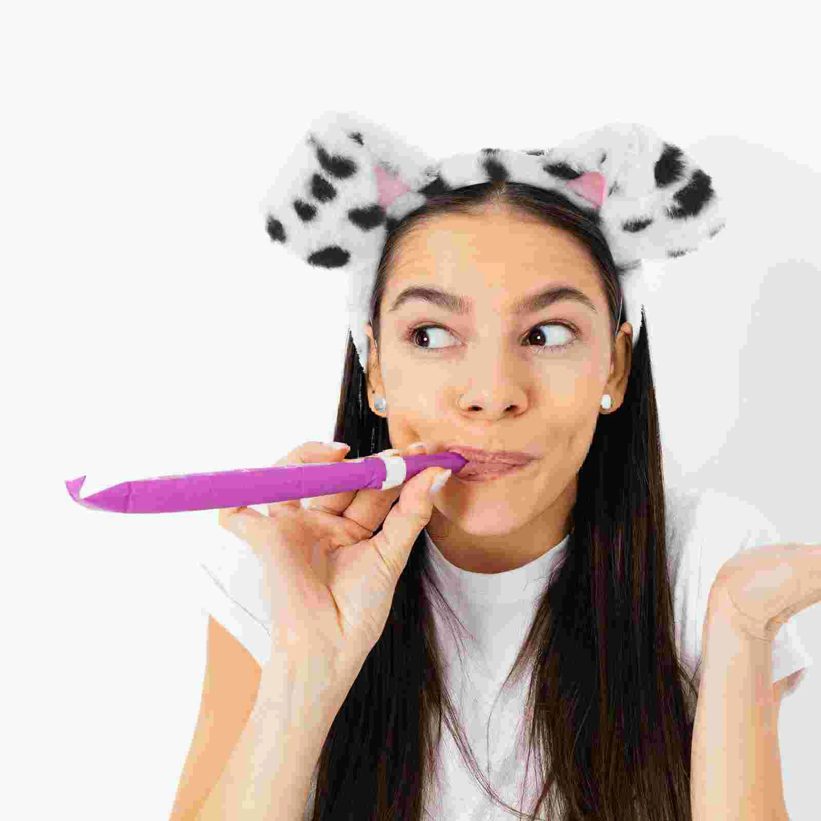 ที่คาดผมลูกสุนัขสัตว์หูสุนัขเครื่องแต่งกายที่คาดผมการ์ตูนฮาโลวีนคอสเพลย์น่ารัก