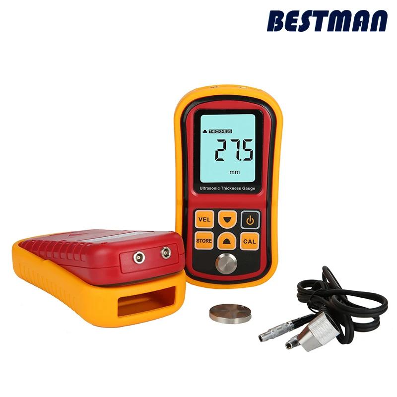 BESTMAN ultrasonic thickness measuring instrument Steel thickness measuring instrument Metal glass plastic thickness