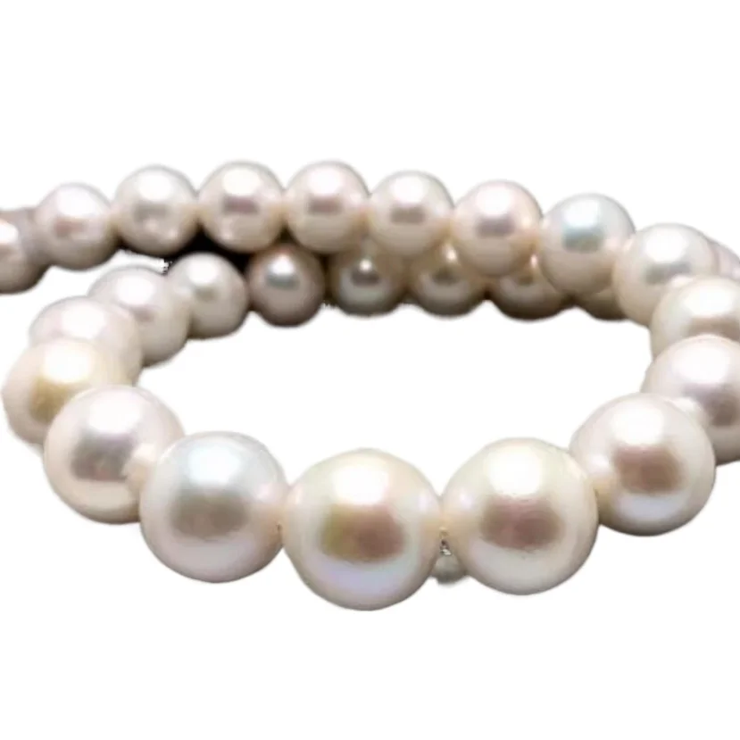 

17"13-16MM NATURAL SOUTH SEA WHITE ROUND PEARL NECKLACE FOR WOMEN JEWELRY
