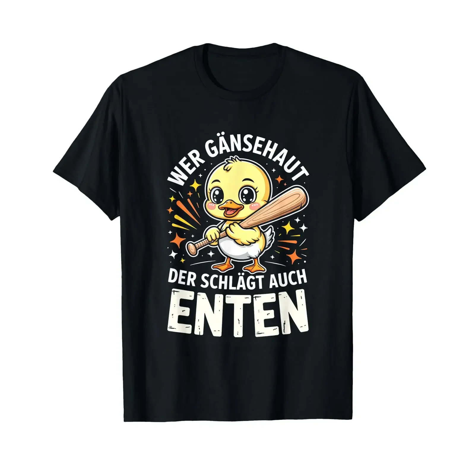Anyone who gets goosebumps will also love ducks Duck Baseball T Shirt vintage Washed Unisex Casual Top For Everyday Wear