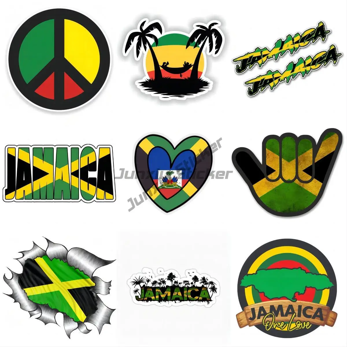 Jamaica Decal Sticker Window Windshield Bumper Laptop Car and Accessories Ornaments Jdm Decor Robot Gadgets