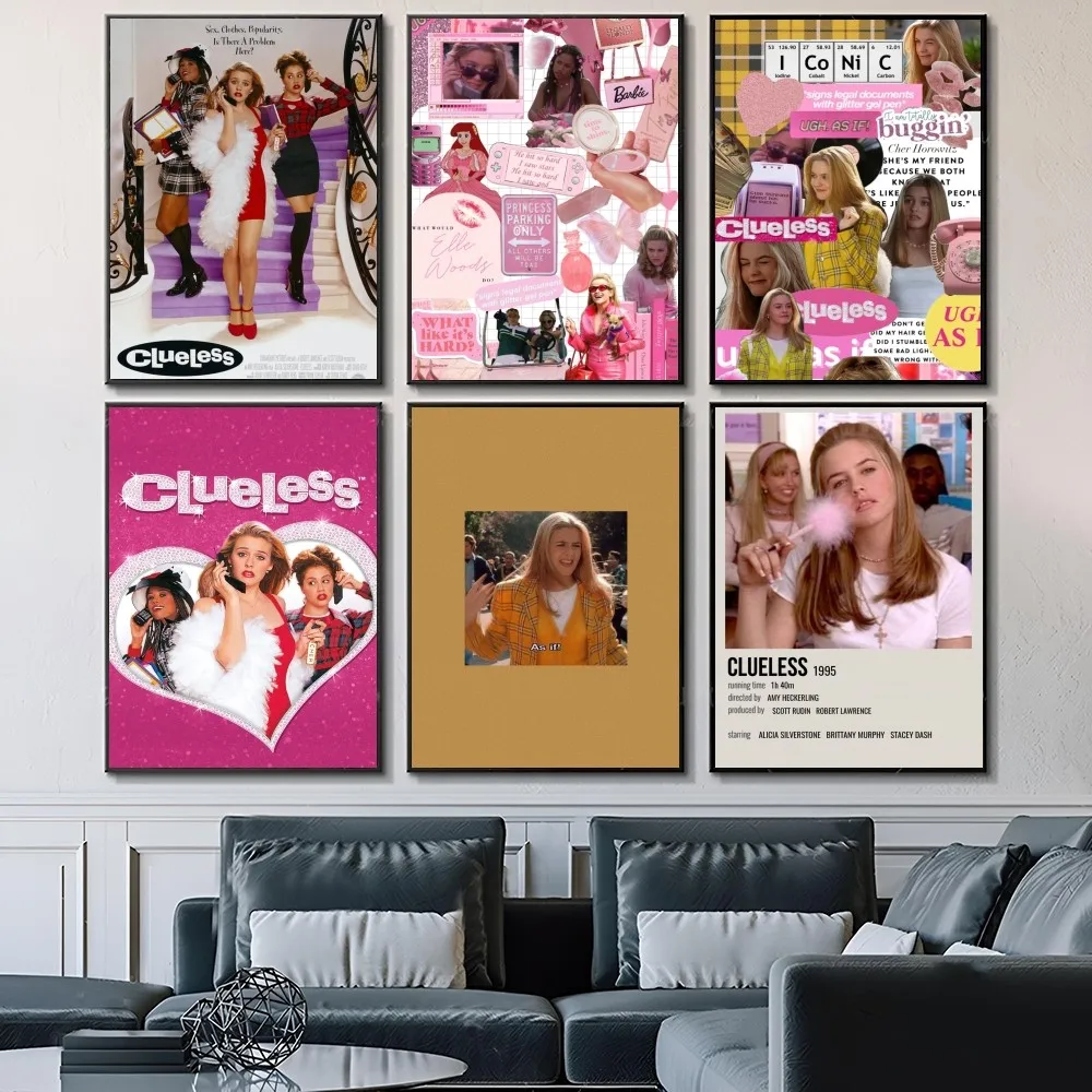 Clueless Movie Self-adhesive Art Waterproof Paper Sticker Coffee House Bar Room Wall Decor