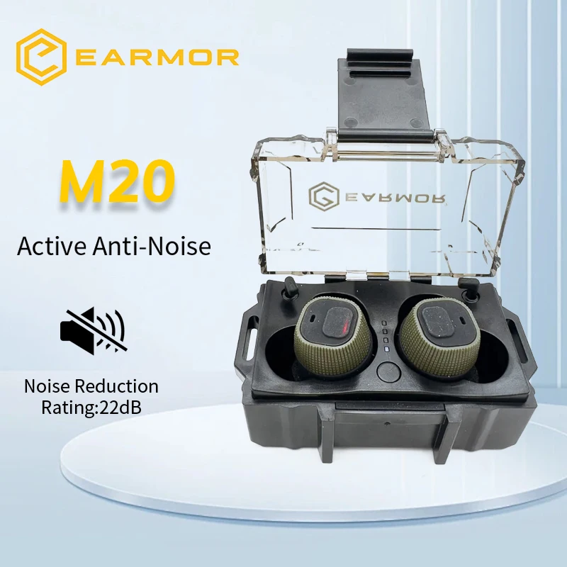 Earmor M20 Earplugs Electronic Anti-noise Earplugs Noise-cancelling for Shooting Hearing Protection